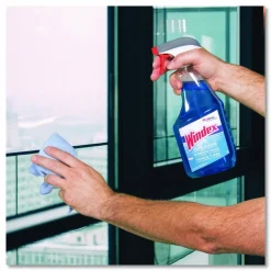 Windex Ammonia-D Glass Cleaner, 32 oz Spray Bottle, 8/Carton