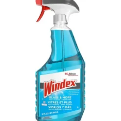 Windex Ammonia-D Glass Cleaner, 32 oz Spray Bottle, 8/Carton