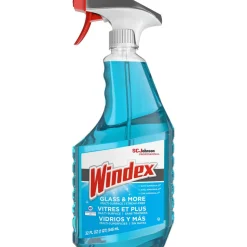 Windex Ammonia-D Glass Cleaner, 32 oz Spray Bottle, 8/Carton