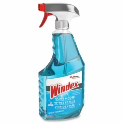 Windex Ammonia-D Glass Cleaner, 32 oz Spray Bottle, 8/Carton