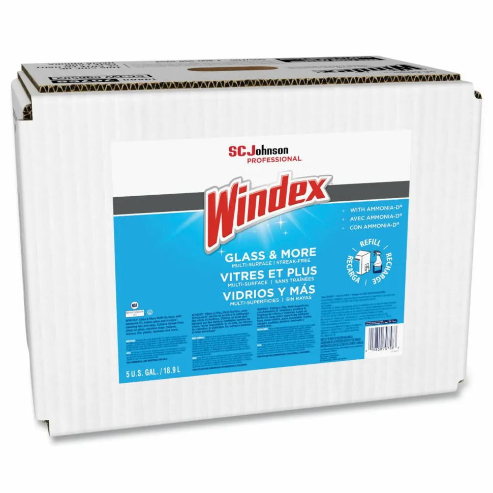 Windex Bag-In-A-Box Glass Cleaner, 640 Oz Container