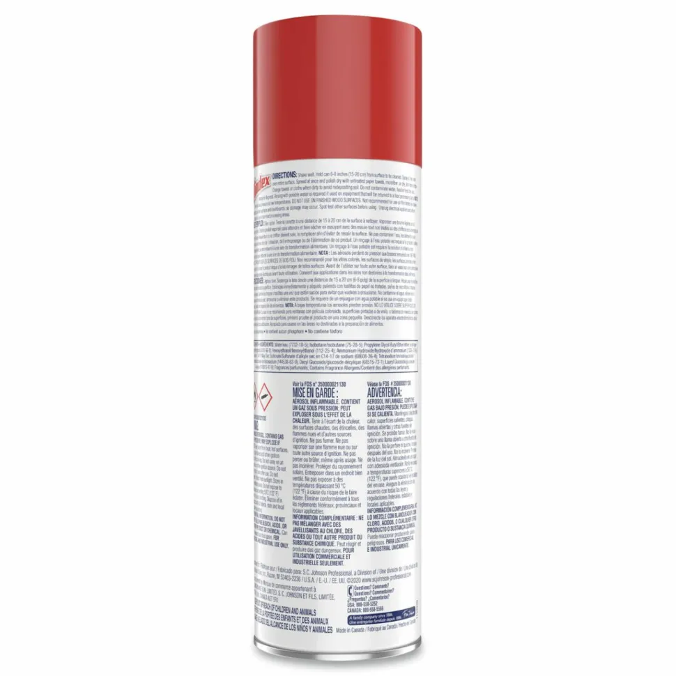 Windex Foaming Glass Cleaner, 20 oz Aerosol Spray, 6/Carton
