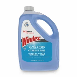 Windex Glass & Multi-Surface Cleaner, 128 Oz Bottle, Case Of 4