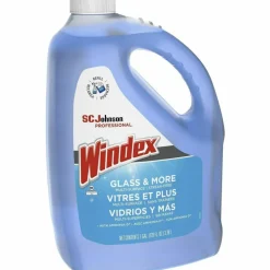 Windex Glass & Multi-Surface Cleaner, 128 Oz Bottle, Case Of 4