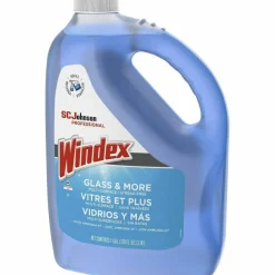 Windex Glass & Multi-Surface Cleaner, 128 Oz Bottle, Case Of 4