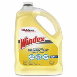 Windex Multi-Surface Disinfectant Cleaner, Citrus Scent, 128 Oz Bottle, Pack Of 4