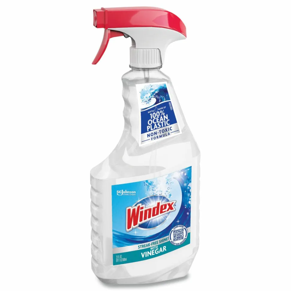 Windex Multi-Surface Vinegar Cleaner, Fresh Clean Scent, 23 oz Spray Bottle