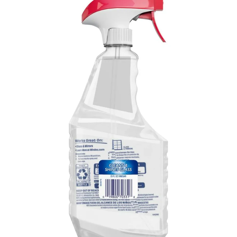 Windex Multi-Surface Vinegar Cleaner, Fresh Clean Scent, 23 oz Spray Bottle