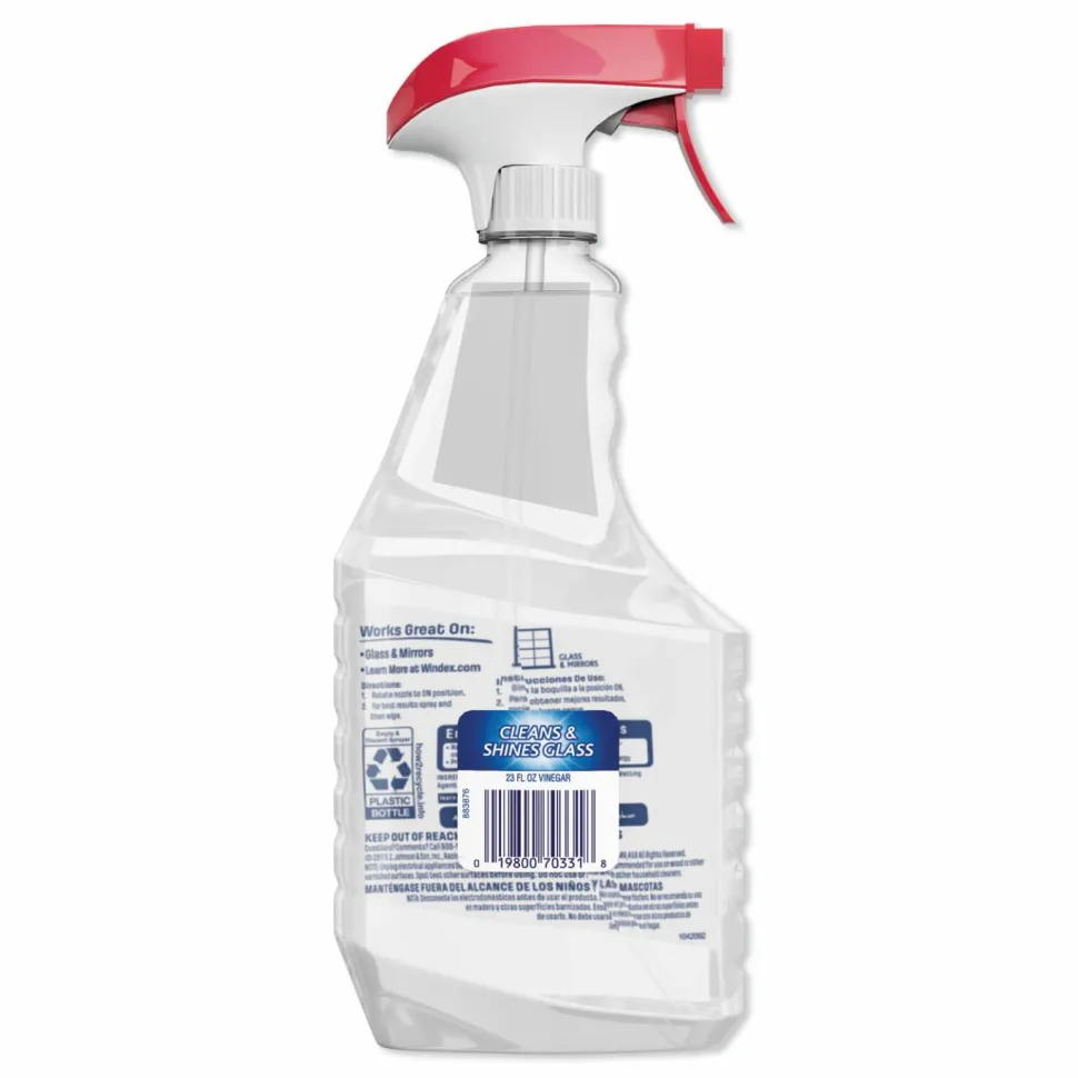 Windex Multi-Surface Vinegar Cleaner, Fresh Clean Scent, 23 oz Spray Bottle