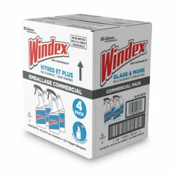 Windex Original Glass Cleaner, 32 oz Spray Bottle, 4/Carton