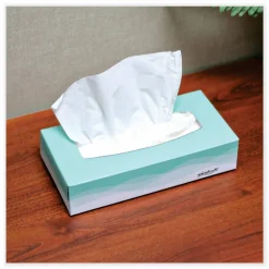 Windsoft Facial Tissue, Flat Pop-Up Box, 2-Ply, White, 100 Sheets/Box, 30 Boxes/Carton