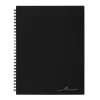 Wirebound Business Notebook, 7-1/4" x 9-1/2", 1 Subject, Narrow Ruled, 80 Sheets, Black