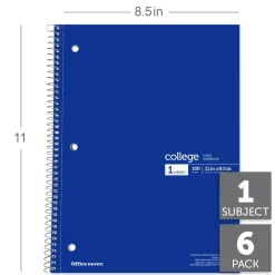 Wirebound Notebooks, 8 1/2