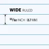 Wirebound Notebooks, 8" x 10-1/2", 3 Subjects, Wide Ruled, 120 Sheets, Assorted Colors, Pack Of 6 Notebooks