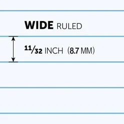 Wirebound Notebooks, 8" x 10-1/2", 3 Subjects, Wide Ruled, 120 Sheets, Assorted Colors, Pack Of 6 Notebooks