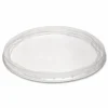 WNA Deli Container Lids, Plug-Style, Clear, Plastic, 50/Pack, 10 Packs/Carton