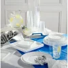 WNA Classicware Plates, Plastic, 10.25" dia, Clear, 12/Bag, 12 Bags/Carton