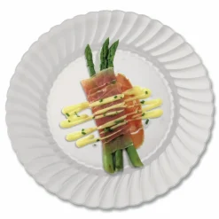 WNA Classicware Plates, Plastic, 6" dia, Clear, 18/Bag, 10 Bags/Carton