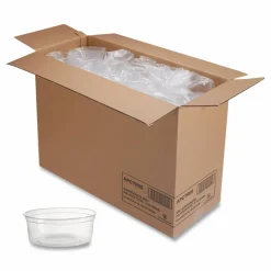 WNA Deli Containers, 8 oz, Clear, Plastic, 50/Pack, 10 Pack/Carton