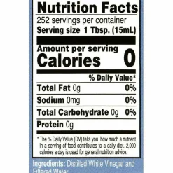 Woeber's White Distilled Vinegar, 1 gal Bottle, 6/Carton
