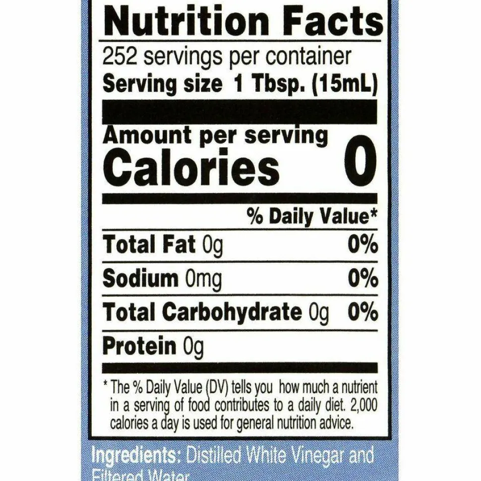Woeber's White Distilled Vinegar, 1 gal Bottle, 6/Carton