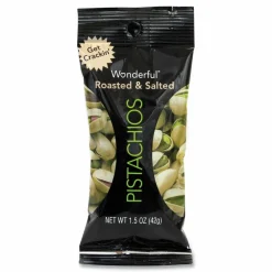 Wonderful Roasted and Salted Pistachios, 1.5 oz Bag, 24/Pack