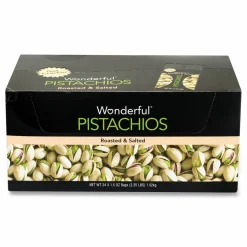 Wonderful Roasted and Salted Pistachios, 1.5 oz Bag, 24/Pack
