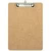 Wood Clipboards, 9" x 12-1/2", 100% Recycled Wood, Light Brown, Pack Of 6 Clipboards