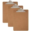 Wood Clipboards, 9"x 12-1/2", 100% Recycled Wood, Pack Of 3
