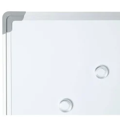 WorkPro Double-Sided Mobile Magnetic Dry-Erase Whiteboard Easel, 36