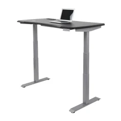 WorkPro Electric 60"W Height-Adjustable Standing Desk with Wireless Charging, Black