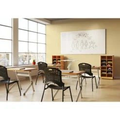 WorkPro Porcelain Magnetic Dry-Erase Whiteboard, 48