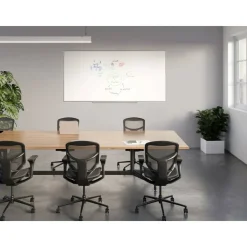 WorkPro Porcelain Magnetic Dry-Erase Whiteboard, 48
