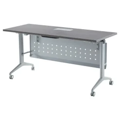WorkPro AnyPlace Flip-Top Nesting Training Table With Modesty Panel, 60