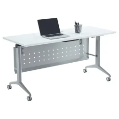 WorkPro AnyPlace Flip-Top Nesting Training Table With Modesty Panel, 60