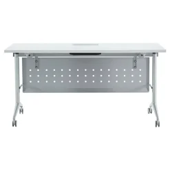 WorkPro AnyPlace Flip-Top Nesting Training Table With Modesty Panel, 60