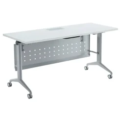 WorkPro AnyPlace Flip-Top Nesting Training Table With Modesty Panel, 60