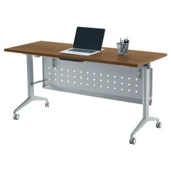 WorkPro AnyPlace Flip-Top Nesting Training Table With Modesty Panel, 60