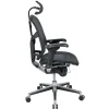 WorkPro Quantum 9000 Series Ergonomic Mesh Adjustable-Back Office Chair With Headrest, Black, BIFMA Compliant