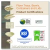 World Centric Fiber Bowls, 20 oz, 6 x 6 x 1.7, Natural, 20/Pack