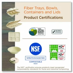World Centric Fiber Bowls, 20 oz, 6 x 6 x 1.7, Natural, 20/Pack