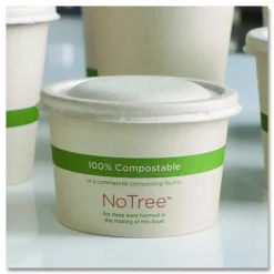 World Centric No Tree Paper Bowls, 8 oz, 3.4