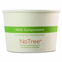 World Centric No Tree Paper Bowls, 8 oz, 3.4