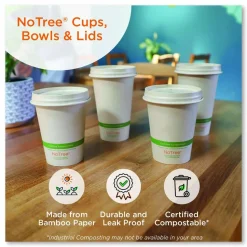 World Centric No Tree Wide Paper Bowls, 24 oz, 5.9