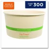 World Centric No Tree Wide Paper Bowls, 32 oz, 5.9" Diameter x 3.1"h, Natural, Sugarcane, 300/Carton