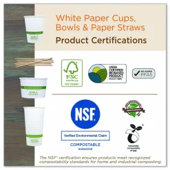 World Centric Paper Bowls, 16 oz, 4.4