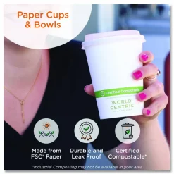 World Centric Paper Bowls, 8 oz, 3.5