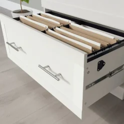 29-7/16"W x 18-1/2"D Lateral 2-Drawer File Cabinet, White