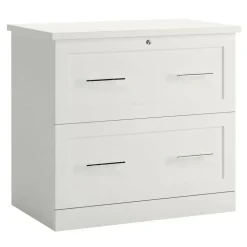 29-7/16"W x 18-1/2"D Lateral 2-Drawer File Cabinet, White