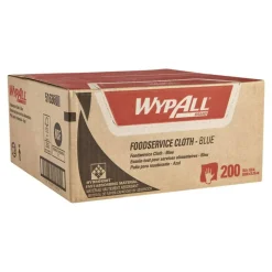 WypAll Foodservice Cloths, 12.5 x 23.5, Blue, 200/Carton